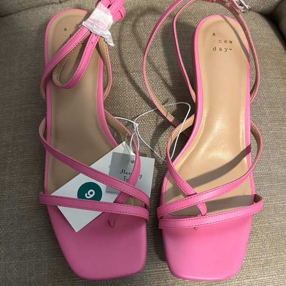 A new day Gisele pink Strappy Heels size 9 - Picture 3 of 3